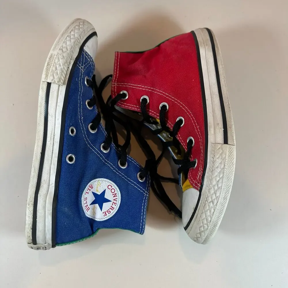 Converse Colorblock High Hi Top Chuck Taylor All Star Sneakers Little Kid Size 1